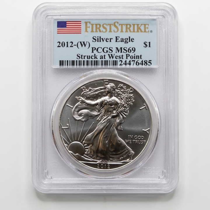 1 - Graded MS69 West Point First Strike American Silver Eagle