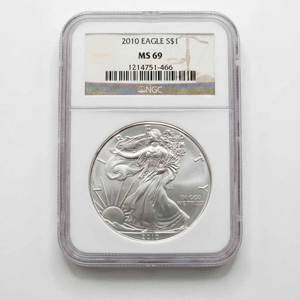 1 - Graded MS69 American Silver Eagle
