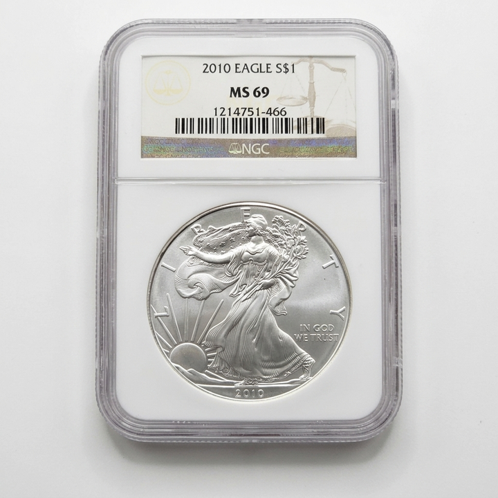 1 - Graded MS69 American Silver Eagle