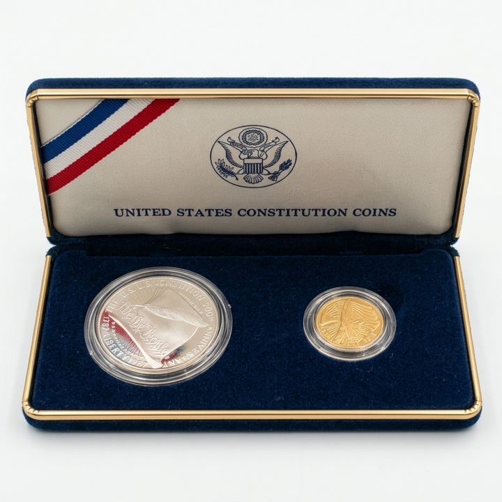 2 Constitution Coin Set - Gold and Silver Bullion