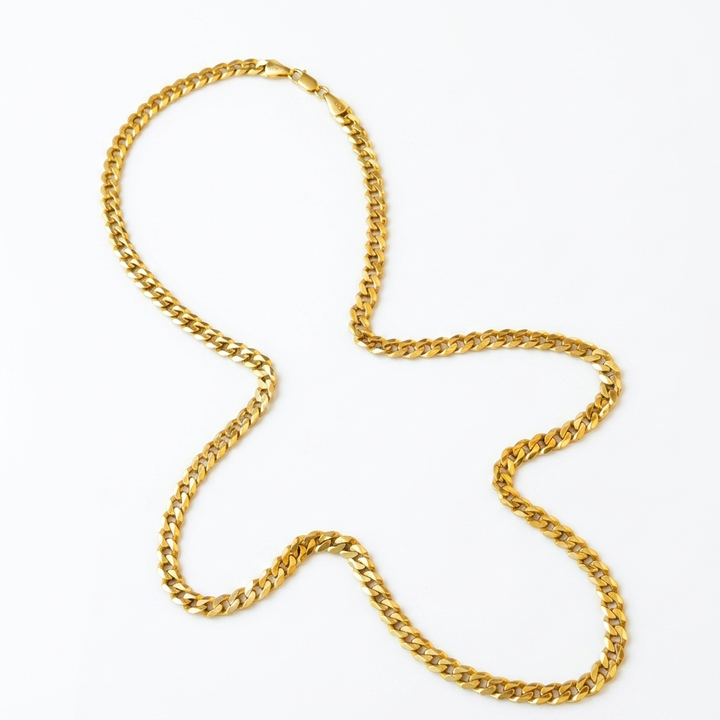 10K Gold Smaller Cuban Link Necklace