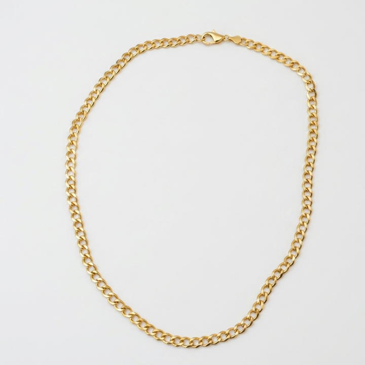 10K Gold Traditional Cuban Link Necklace