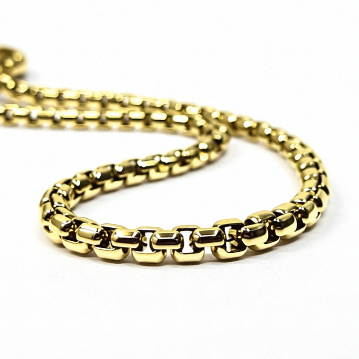 Authentic David Yurman 24" 18K Yellow Gold Box Link Necklace