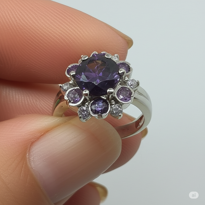 Gold, tourmaline & Crystal Statement Ring