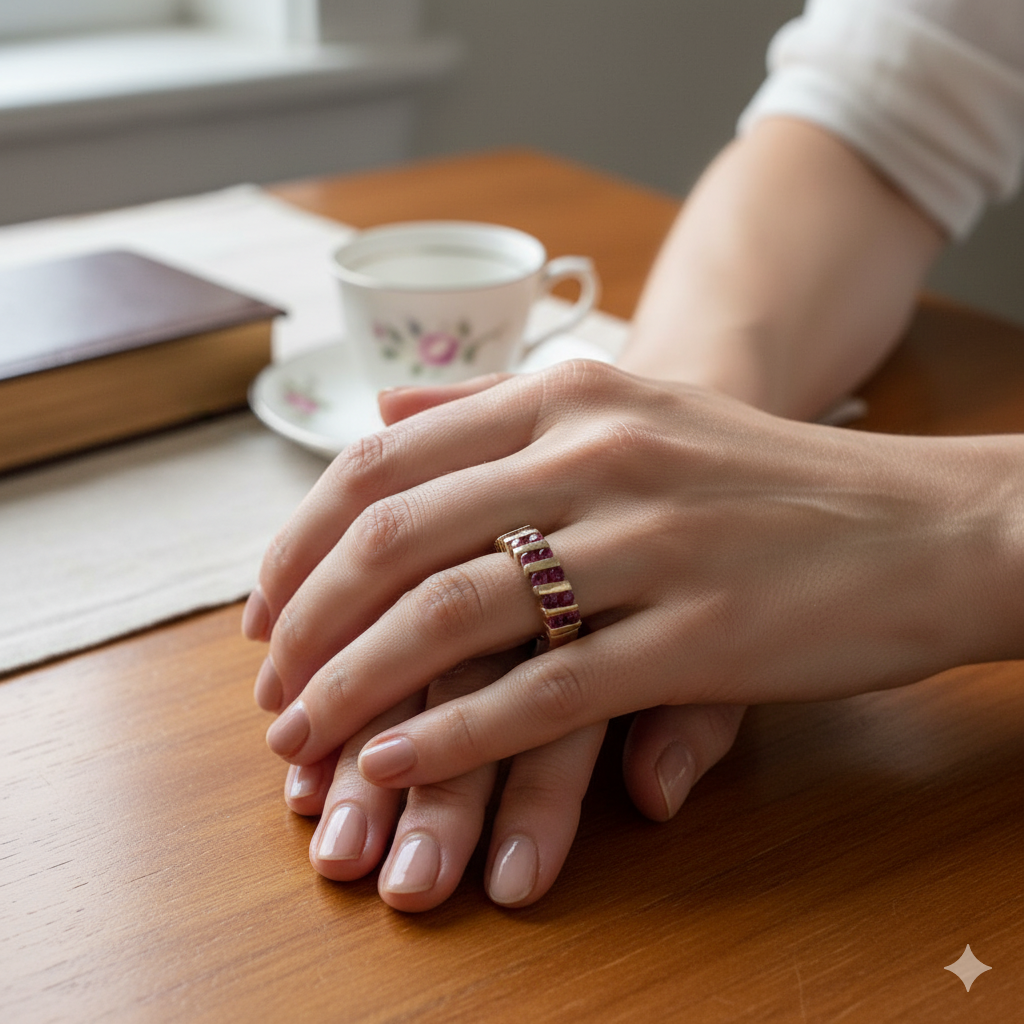 gold and ruby ring