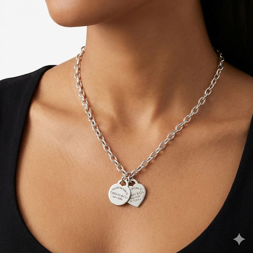 Tiffany & Co "Return to Tiffany" Sterling Pendant and Chain