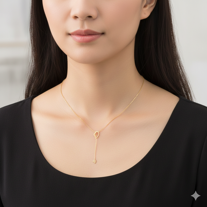 Gold Piece of My Heart Daughter-Son Necklace