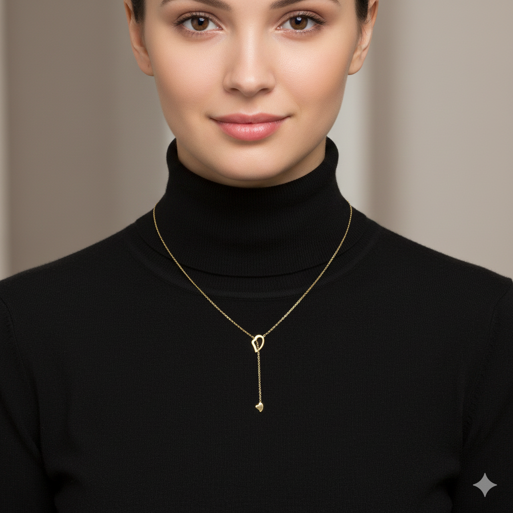 Gold Piece of My Heart Daughter-Son Necklace