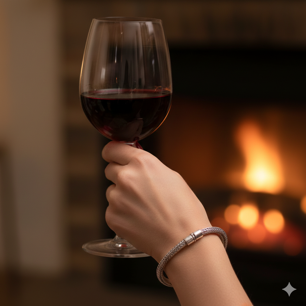 Sterling Silver Intricate Wheat Link Bracelet