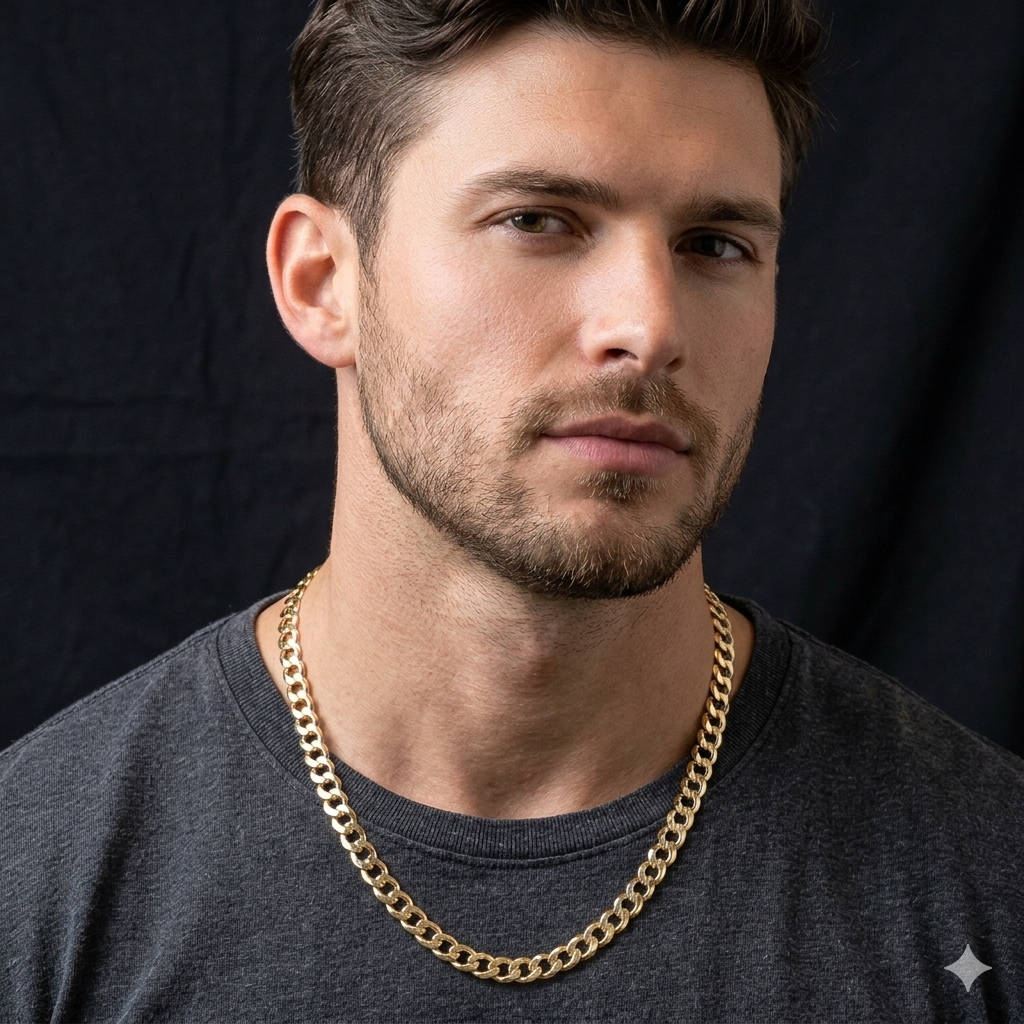 10K Gold Traditional Cuban Link Necklace