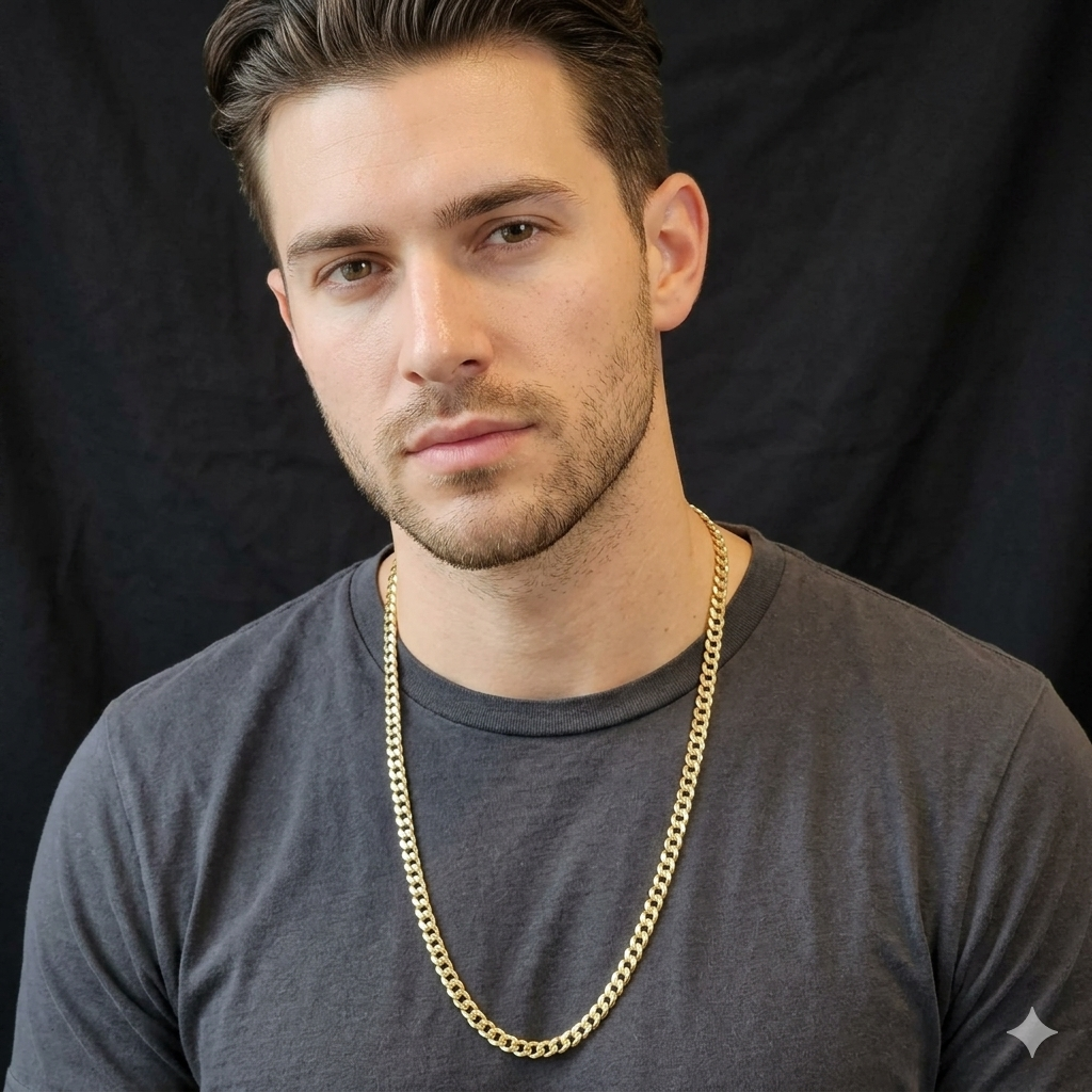 10K Gold Smaller Cuban Link Necklace