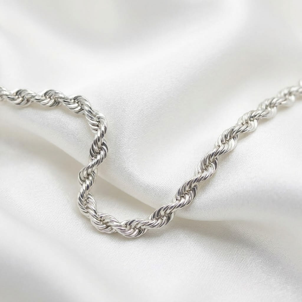 14K White Gold & Diamond Unisex Gothic Cross Necklace