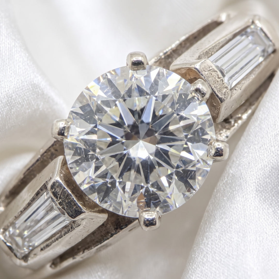 14K Gold & Diamond Statement/Engagement Ring w Enhancer