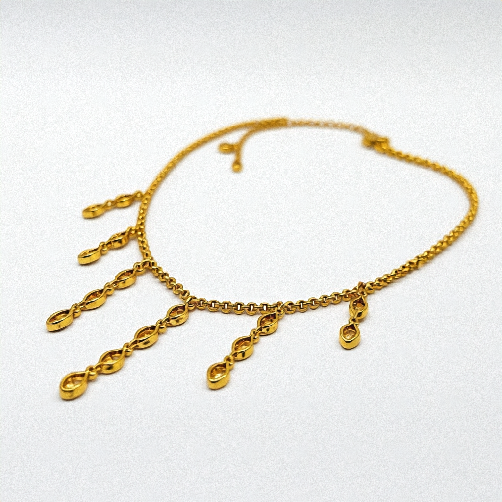 Gold & Multi-Gemstone Chandelier Necklace - Estate Jewelry Priced Right