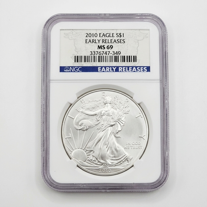 3 - Graded MS69 Early Release American Silver Eagle