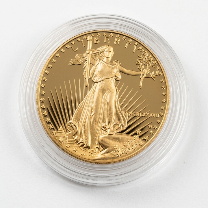 1 Ounce and 1/2 Ounce American Eagle Gold Bullion Coins