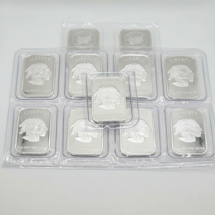 1 Ounce .999 Fine Silver Bars