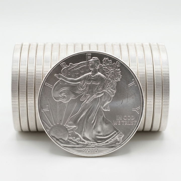 20 Count Stack of 2010 American Silver Eagles