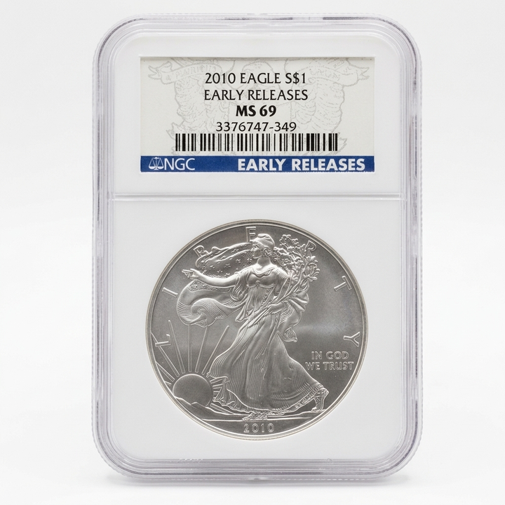 1 - Graded MS69 Early Release American Silver Eagle