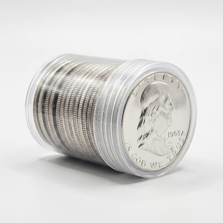 20 Count Stack of Uncirculated 1962P Franklin Half Dollars