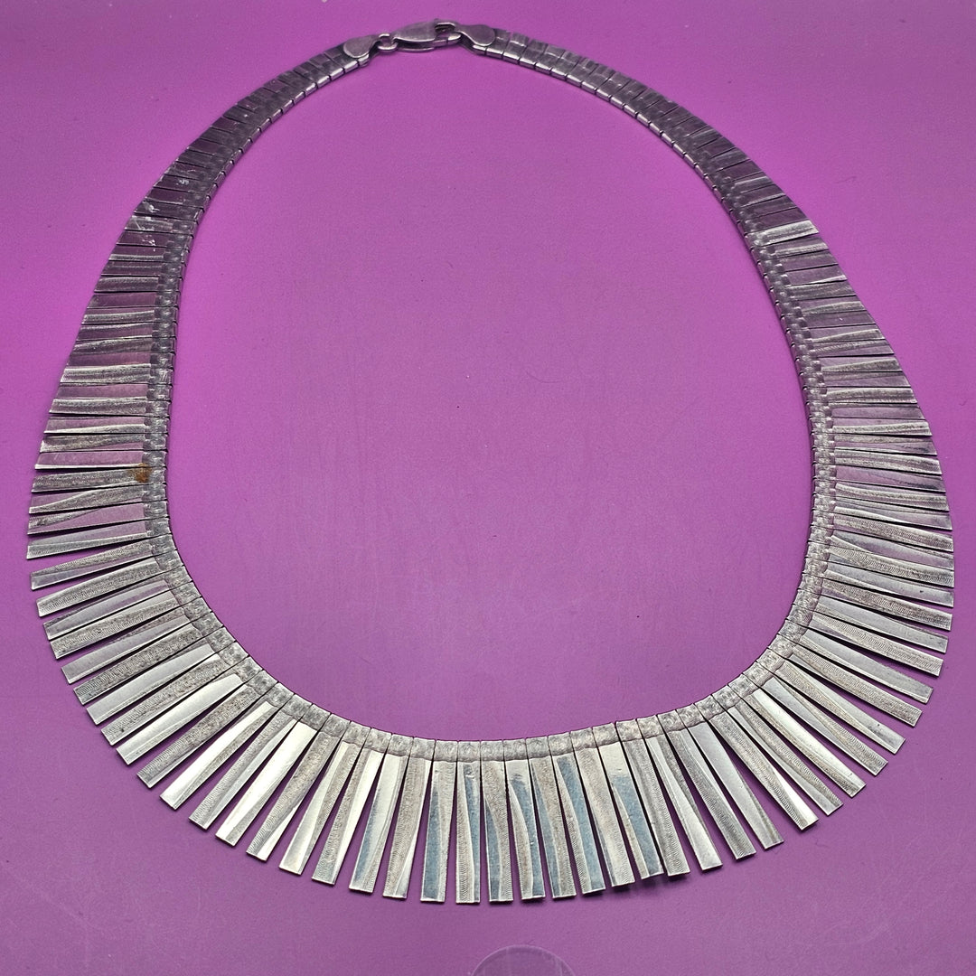 Classic Sterling Silver Cleopatra Choker Necklace