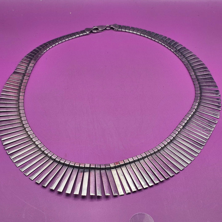 Classic Sterling Silver Cleopatra Choker Necklace