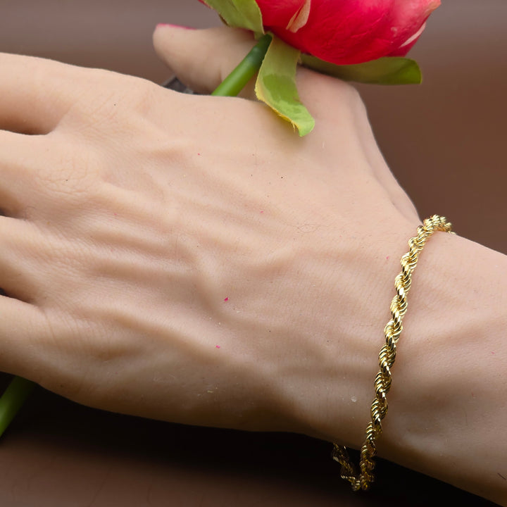 Classic Gold Rope Bracelet