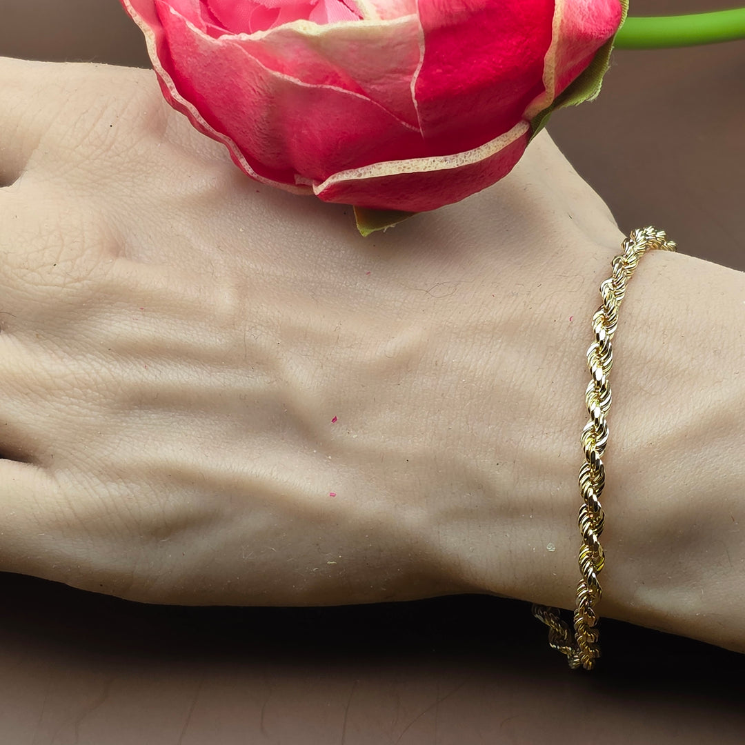 Classic Gold Rope Bracelet
