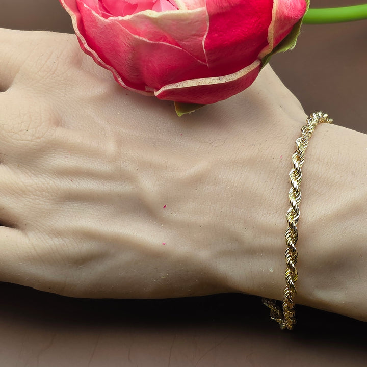 Classic Gold Rope Bracelet