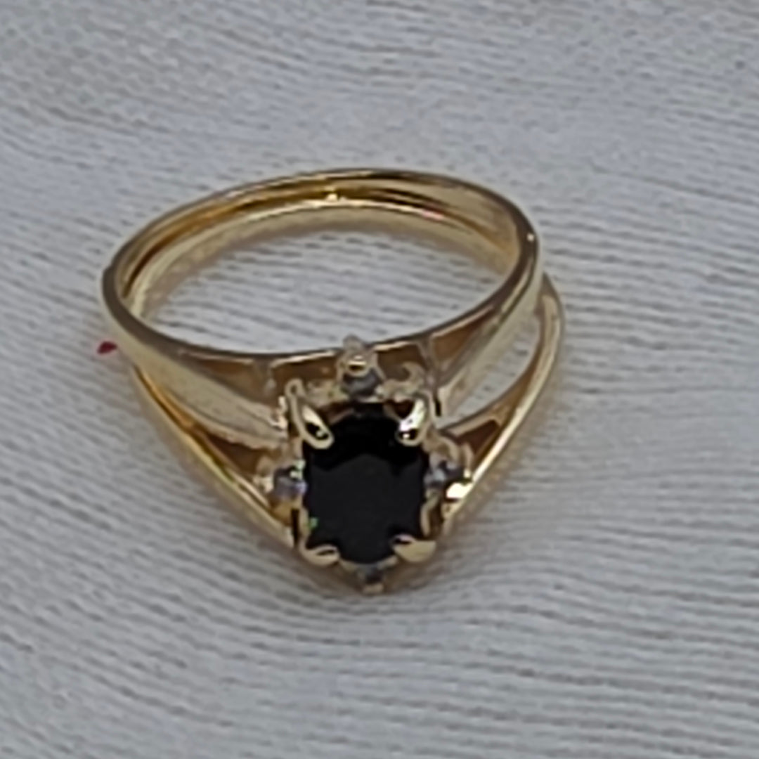 Gold, Diamond & Sapphire Flip Ring