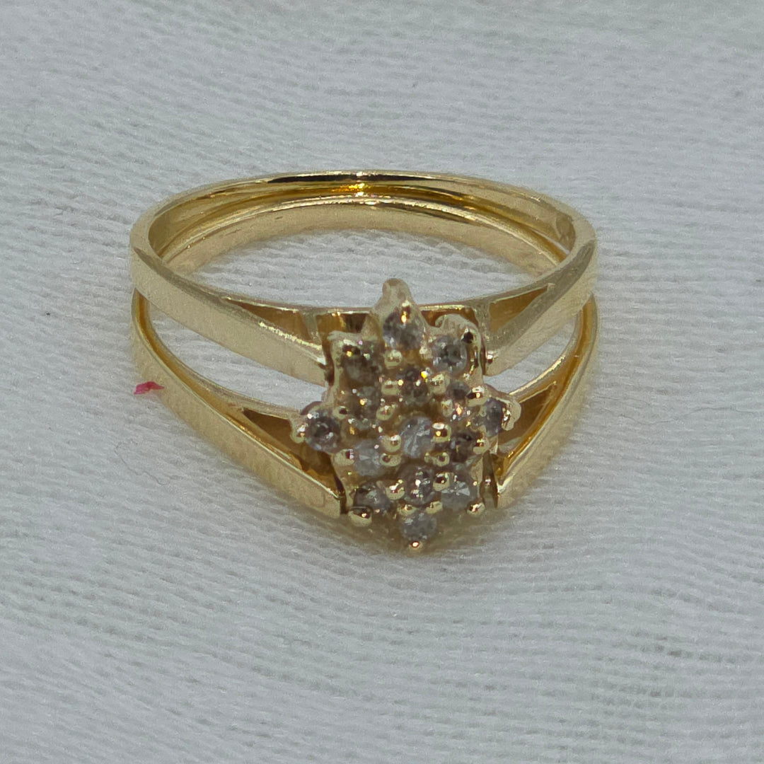 Gold, Diamond & Sapphire Flip Ring