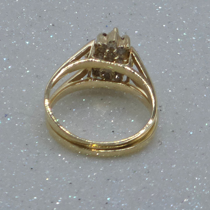 Gold, Diamond & Sapphire Flip Ring