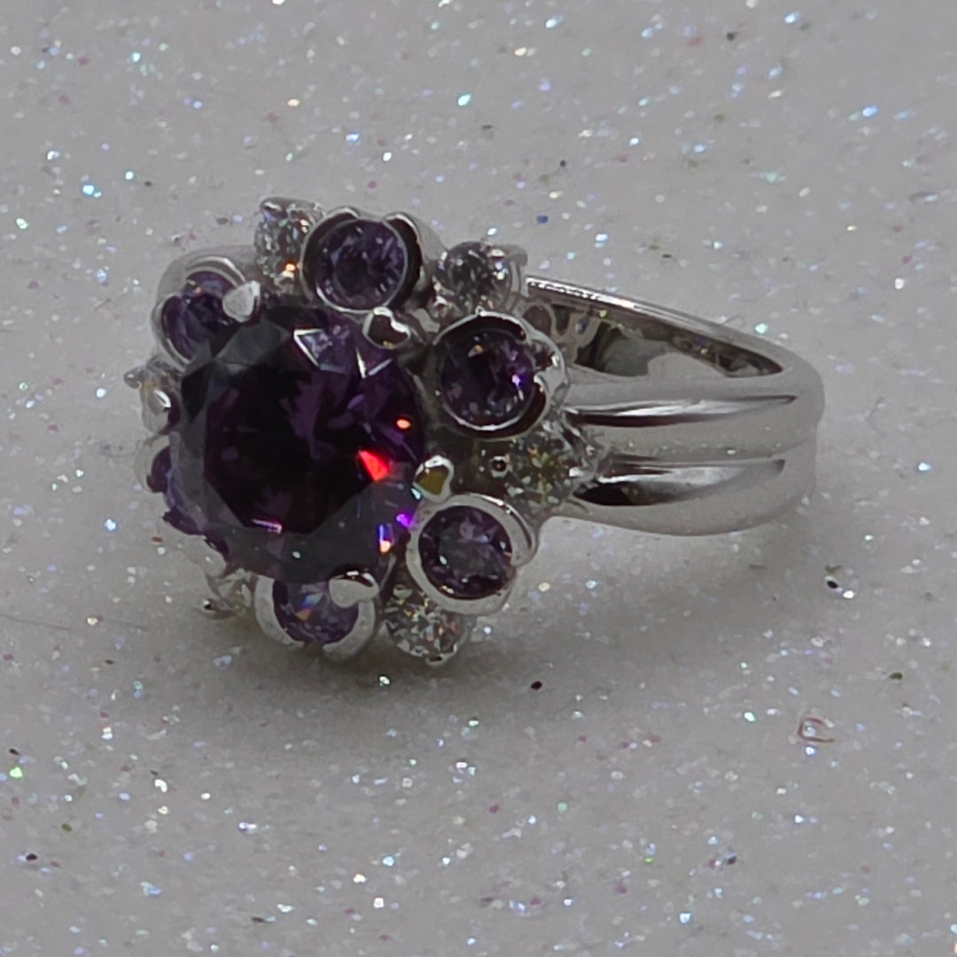 Gold, tourmaline & Crystal Statement Ring