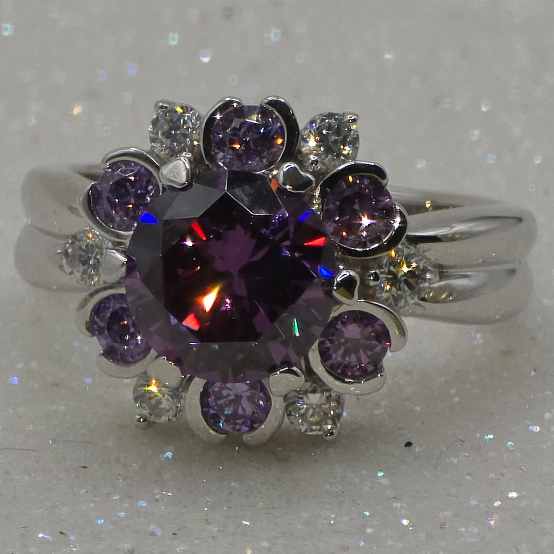 Gold, tourmaline & Crystal Statement Ring