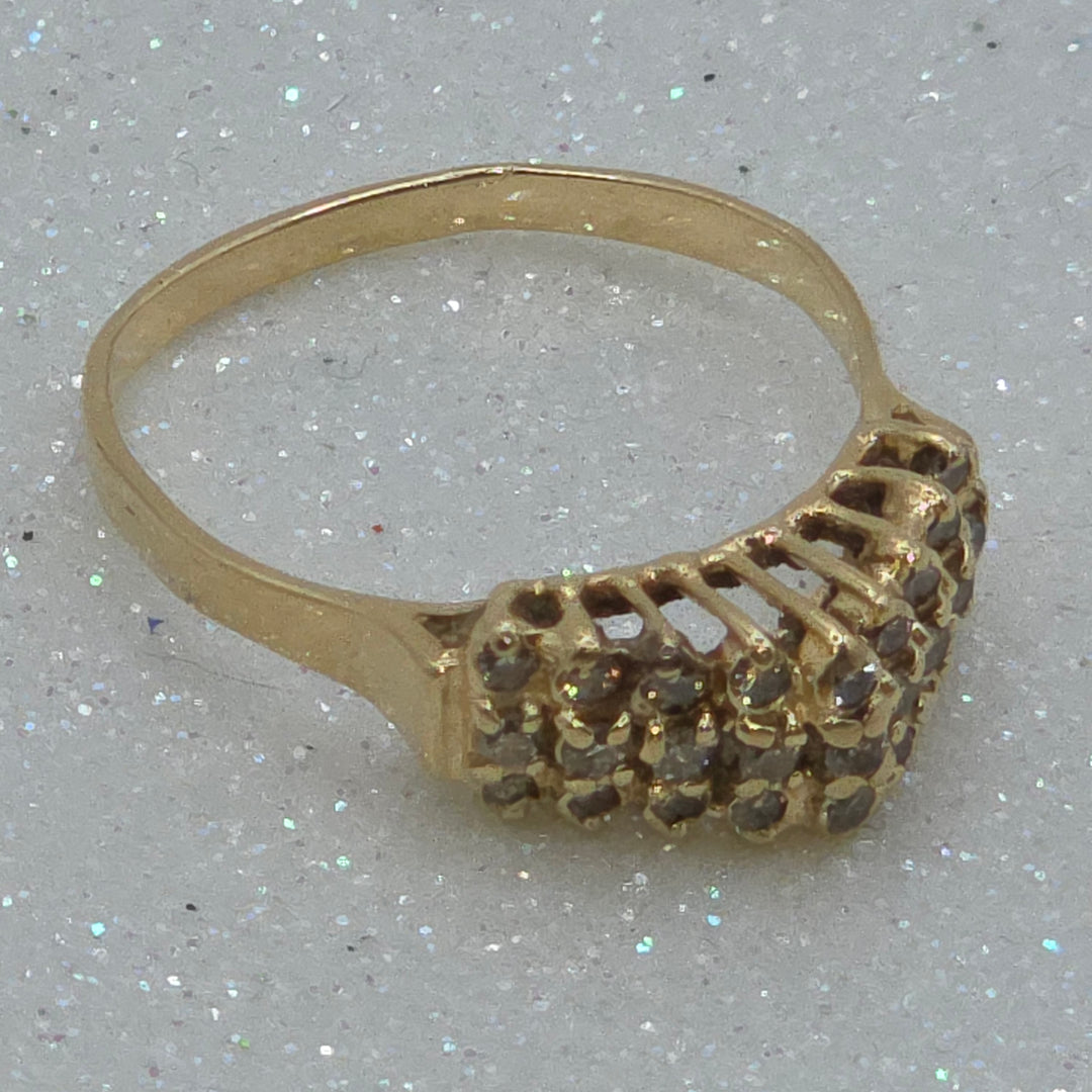 Gold & Diamond Queen Tiara Ring