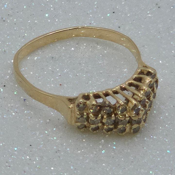Gold & Diamond Queen Tiara Ring