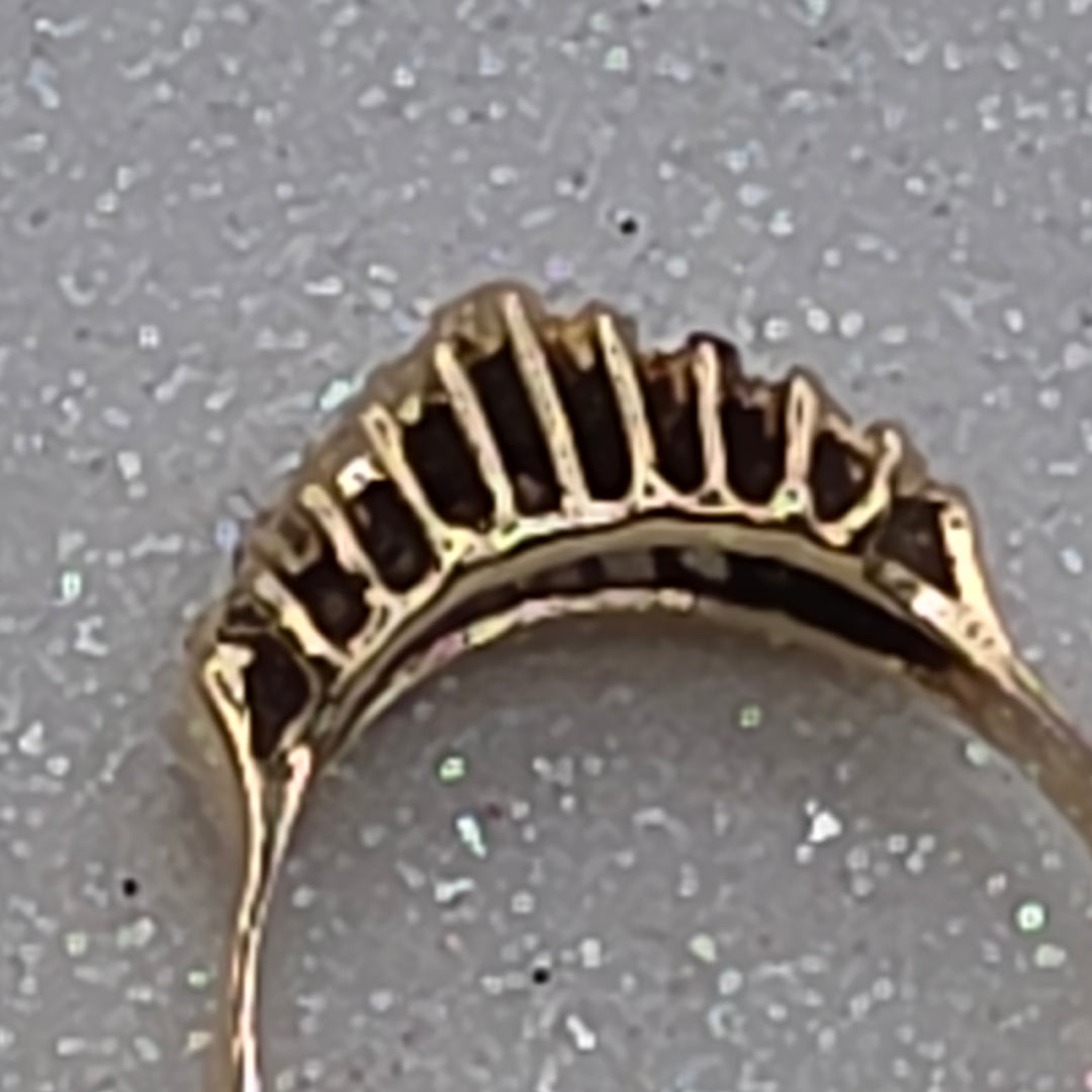 Gold & Diamond Queen Tiara Ring