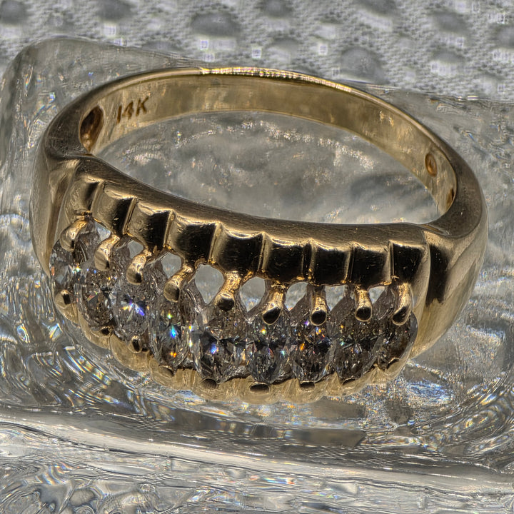 Gold & Diamond Channel Set Ring