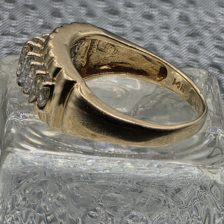 Gold & Diamond Channel Set Ring