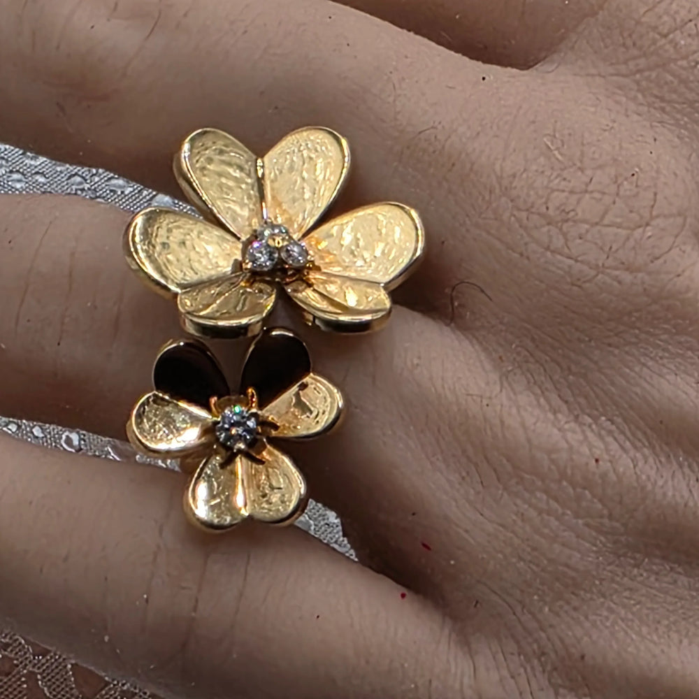 Gold & Diamond Van Cleef & Arpels Frivole Ring - Estate Jewelry Priced Right