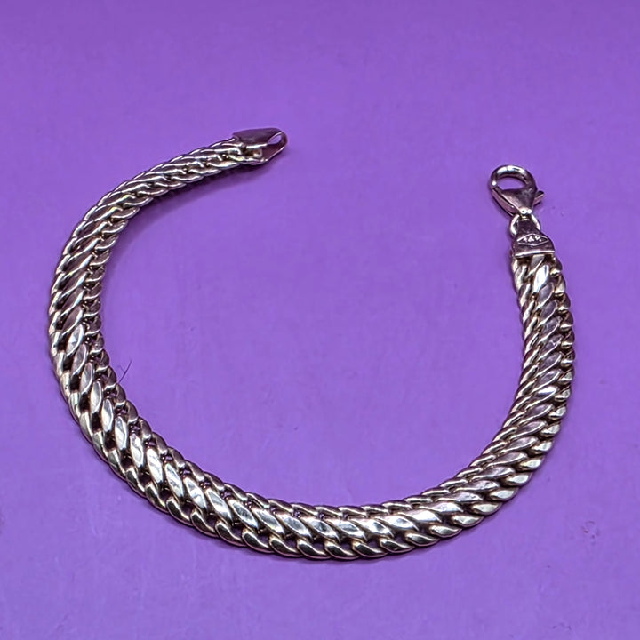 Gold Double Cuban Link Bracelet
