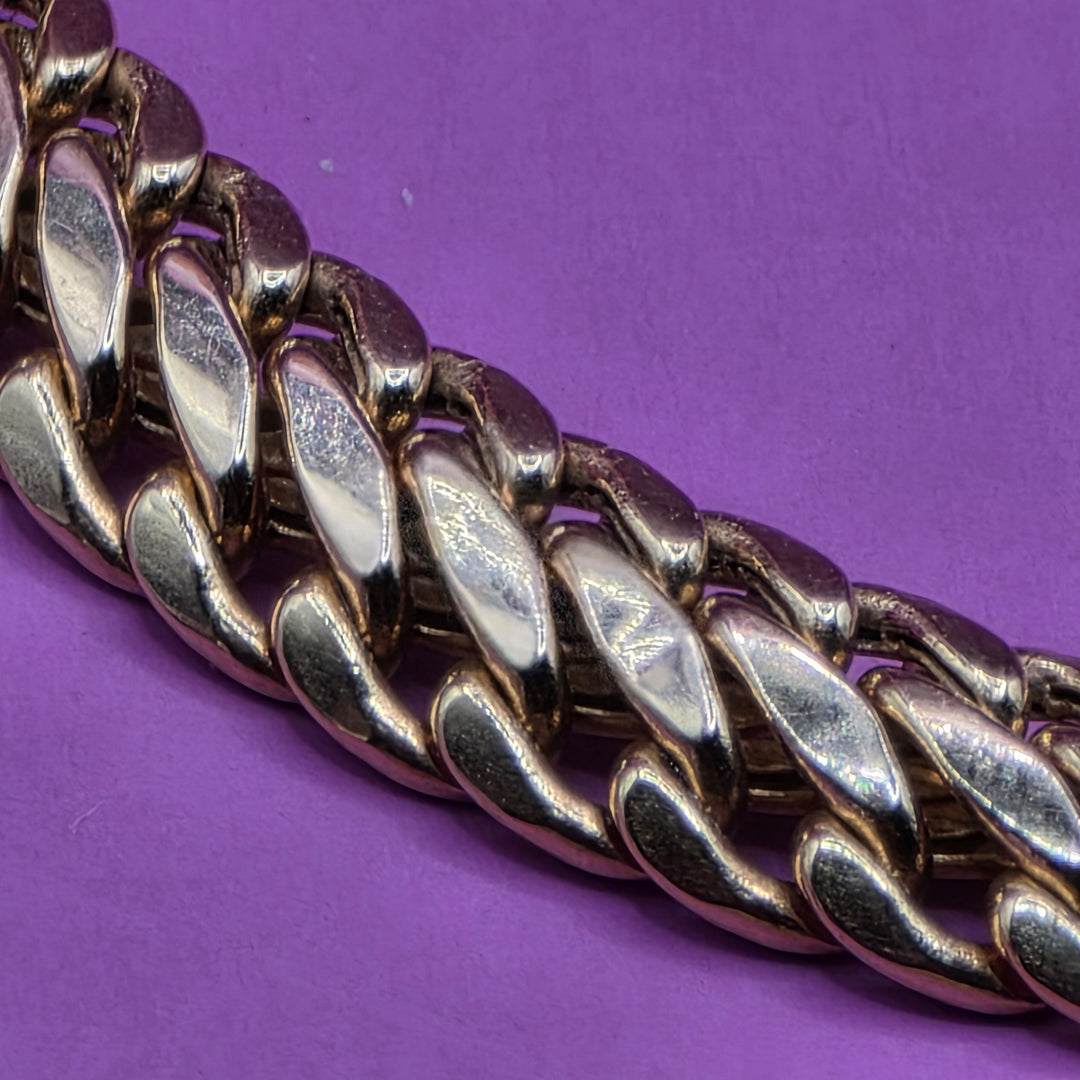Gold Double Cuban Link Bracelet