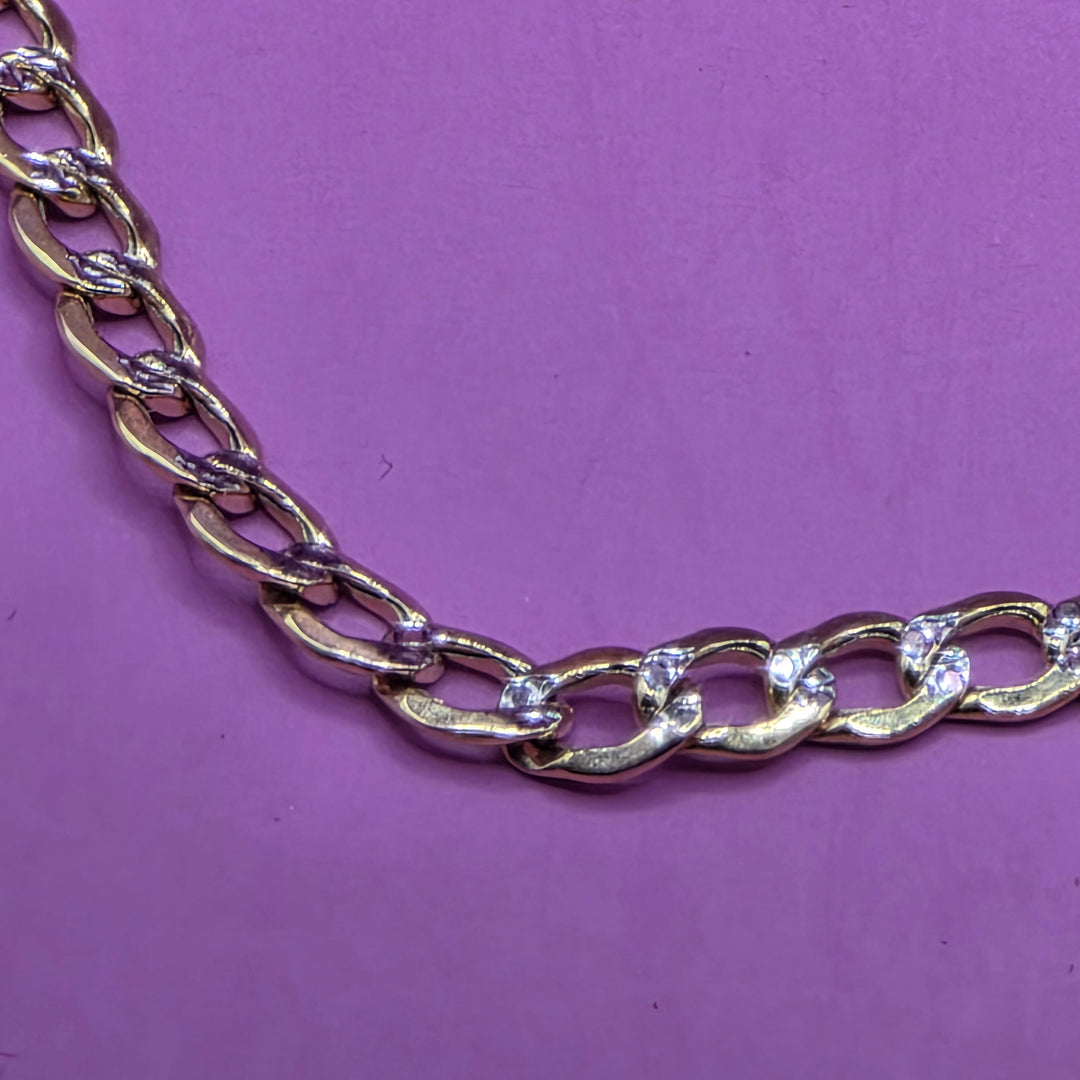 Gold & Diamond Asymmetrical Heart Necklace