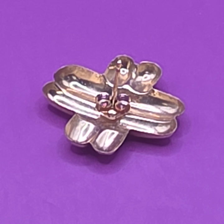Gold X Weave Stud Earrings