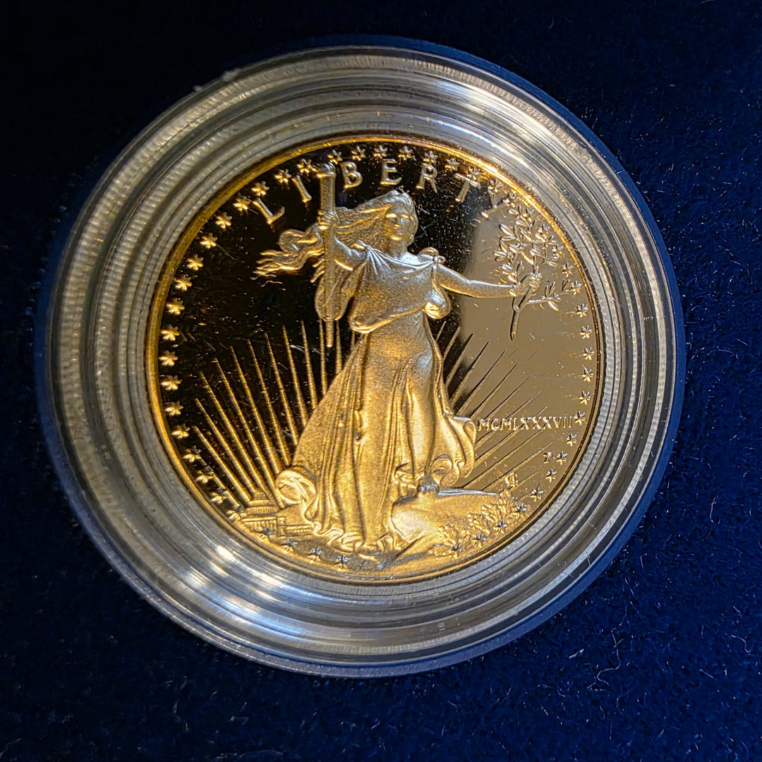1 Ounce and 1/2 Ounce American Eagle Gold Bullion Coins