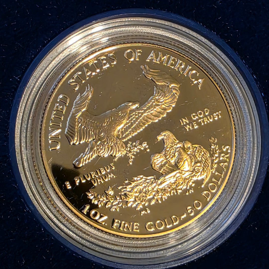 1 Ounce and 1/2 Ounce American Eagle Gold Bullion Coins