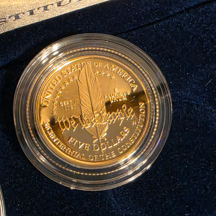 2 Constitution Coin Set - Gold and Silver Bullion