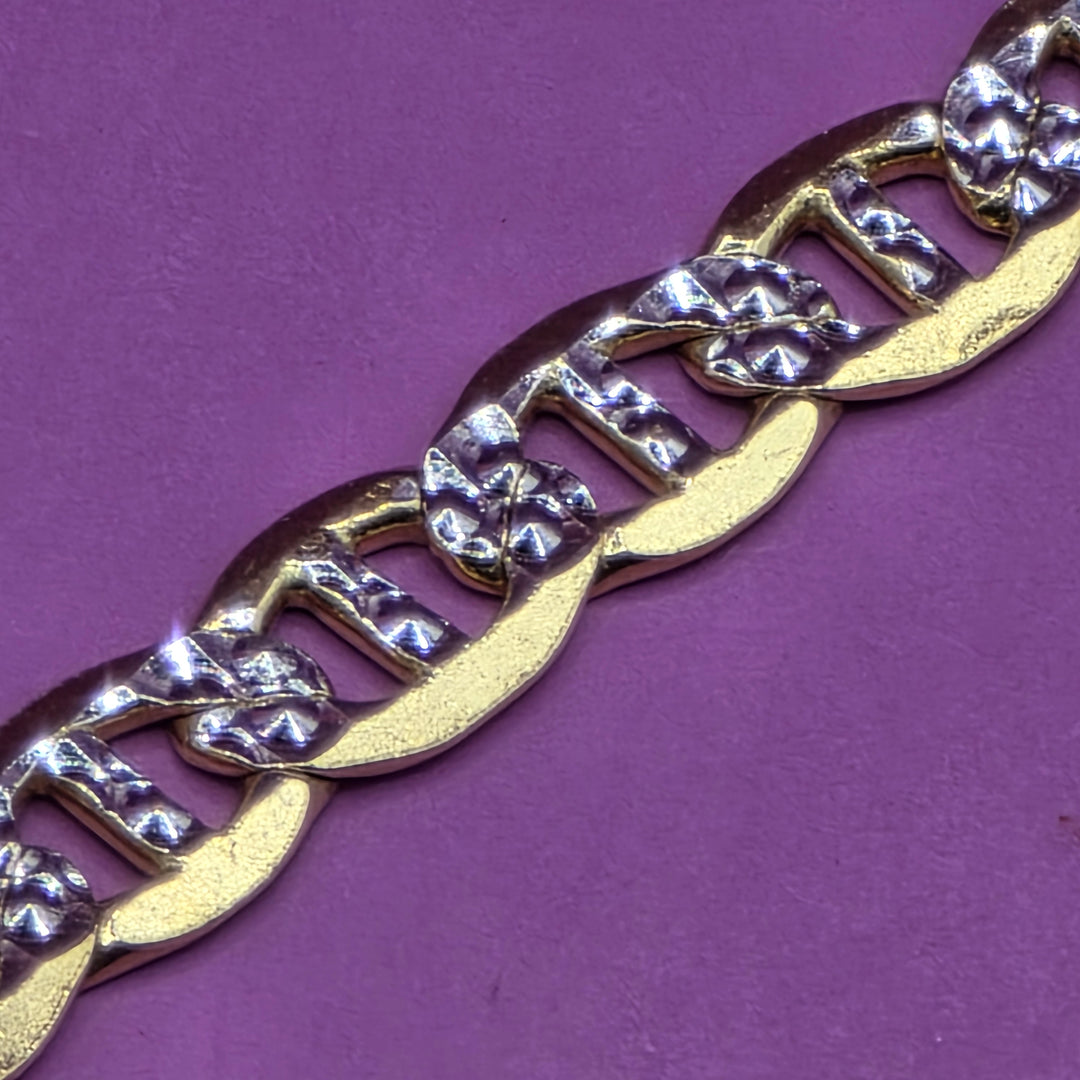 Gold & Diamond Encrusted Symmetrical Heart Necklace