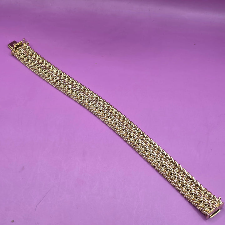 Authentic Unoaerre 14K Gold Brevetto Bracelet