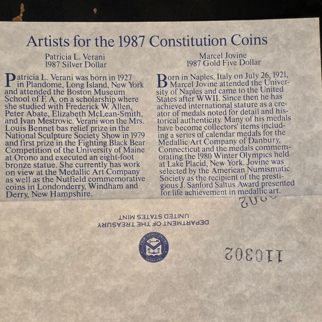 2 Constitution Coin Set - Gold and Silver Bullion